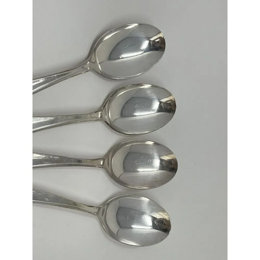 International Rogers EXQUISITE Silverplate 1957 Dinner Place Spoons 7” Set Of 4
